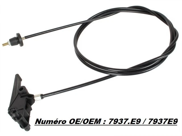 Câble + Tirette D'ouverture De Capot Pour Peugeot 406 Phase 1 Et 2 - Occasion Fonctionnel