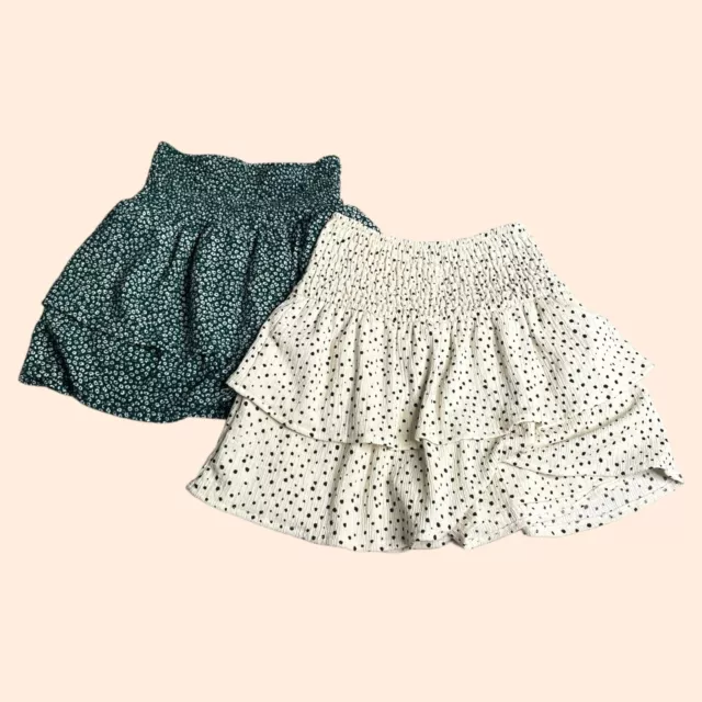 Zara Girls Mini Skirt Skort Set of 2