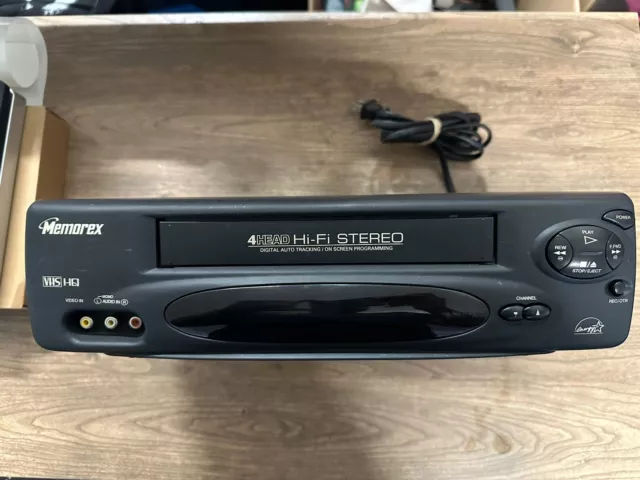 MEMOREX MVR4040A VHS VCR Player *Remote Not Included* Works Great! Free Shipping