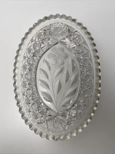 Vintage American Brilliant Cut Glass Bowl/Dish