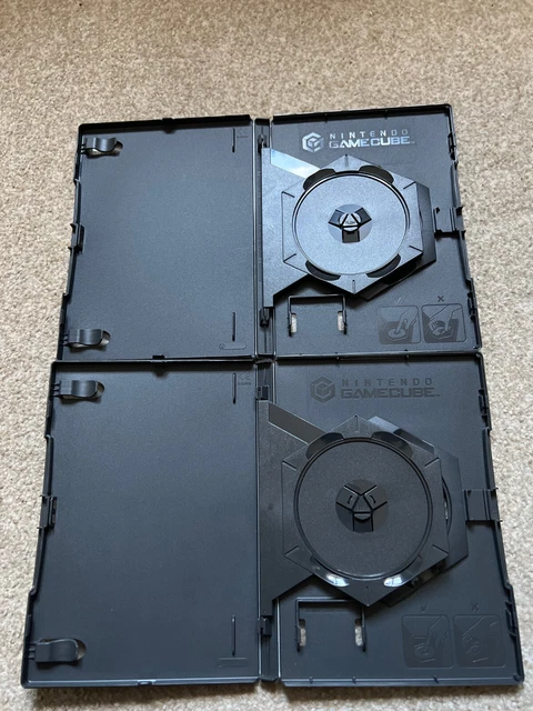 *2 x Official Nintendo GameCube Replacement Game Cases / Boxes - Double Disc *