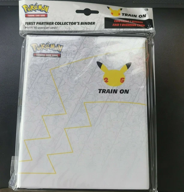 POKEMON 25TH ANNIVERSARY First Partner Collector Binder Jumbo Pikachu