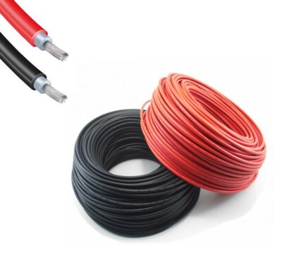 10m Schwarz 4 Paar Solarstecker Amphenol MC4 Solarkabel 4 mm KBE 10m Rot 