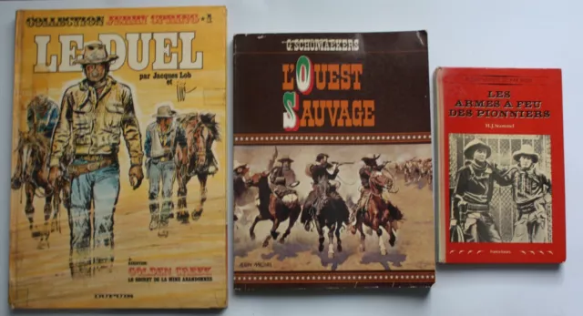 Lot de livres/BDs "Far West - Western": Jerry Spring, pionniers, Ouest...