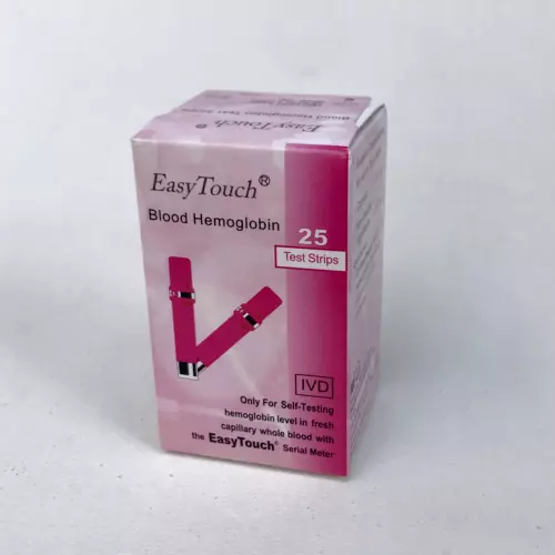 1 box (25 strips) Blood Hemoglobin Test Strip Easy Touch EasyTouch - EXP 2024