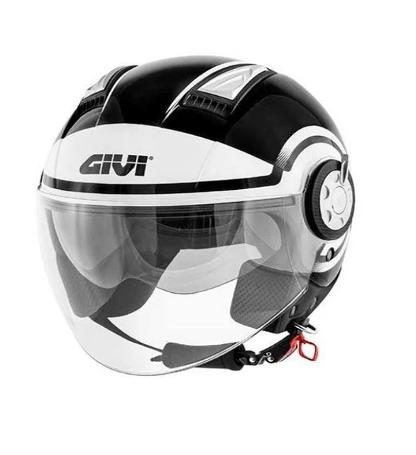 A-pro Avio Visor Casque Moto Jet A-pro - Homologué ECE 22-06 - Visière Anti-rayure - Taille XS à XL Casque Scooter Confortable