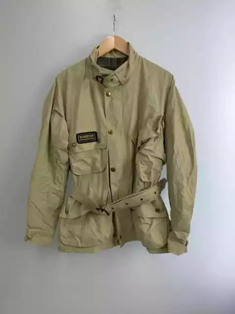 BARBOUR #12 INTERNATIONAL WAX jacket 40 cotton beige $247.51 - PicClick