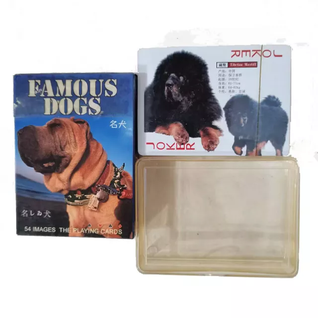 OUT OF PRINT Playing card/Poker Deck 54 cards of The World Famous Dogs