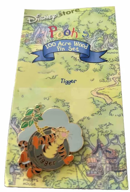 Disney Store Pin 100 Acre Wood Tigger Tire Swing  NIP