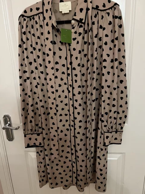 Kate Spade Heart Camicia Abito Large/14