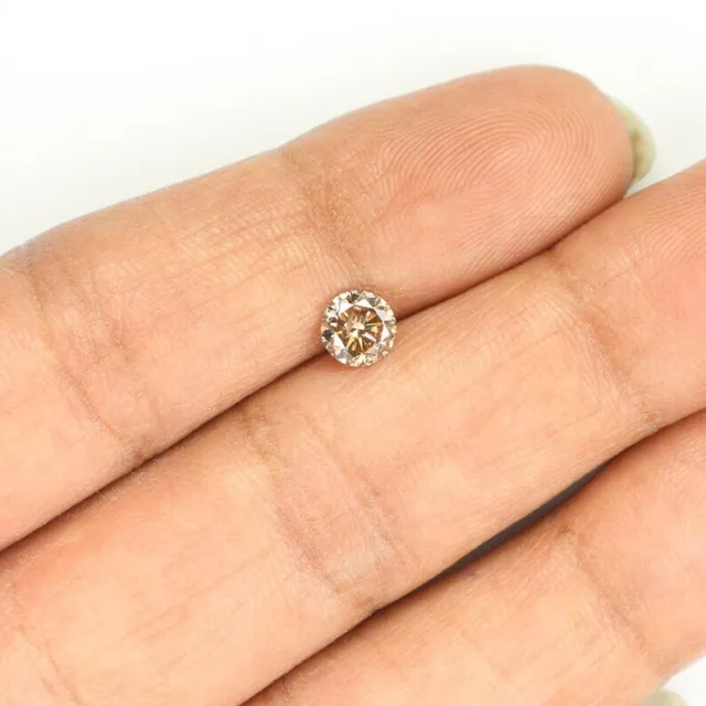 GIA Certified 100% Natural Diamond Triple Excellent Round Cut L/SI2 Grade 0.73Ct