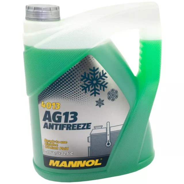 Kühlerfrostschutz MANNOL AG13 G13 G Antifreeze -40°C 5 Liter grün Kühler Frost