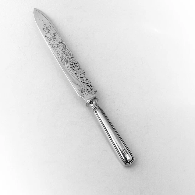 Saxon Cake Saw Ornate Blade Birks Sterling Silver Mono W