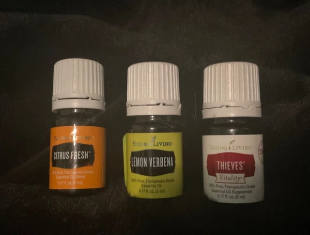 Young Living Essential Oils - Lot of 3 - Citrus Fresh, Leon Verbena, Thieves