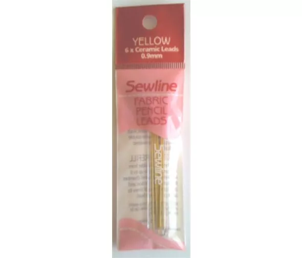 Premium Quality Sewline Mechanical Fabric Pencil Yellow Refill Leads 6 pack