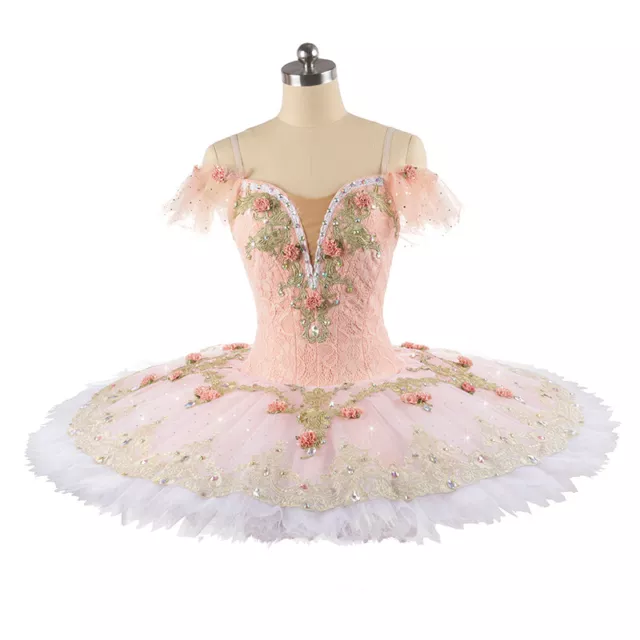 Professional Ballet Tutu Pink Dress Classical Ballet Tutu Clothes Stage Costume