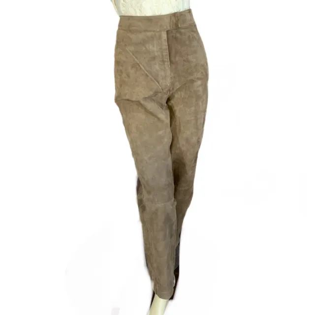 Women's Vintage Circa 1990'S Bagatelle  Brown  Suede Pants Size 16