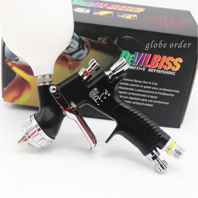 HVLP Car Paint Tool Pistol Devilbiss Spray Gun GTI PRO LITE Black 1.3mm nozzle