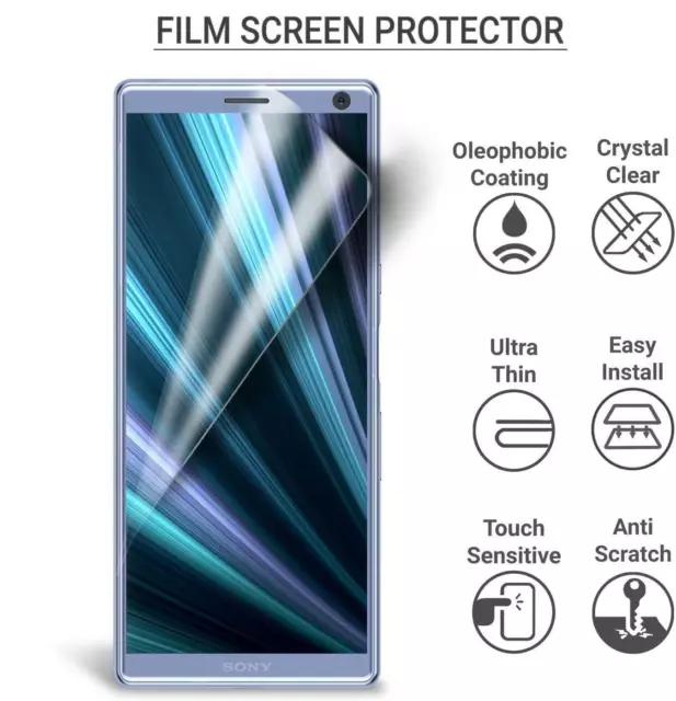 For Sony Xperia 1 II 5G, 6.5",Clear LCD Film Screen Guard Protector (Pack Of 5)