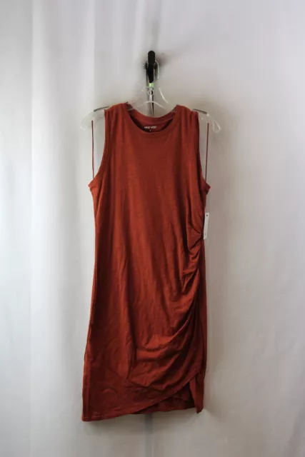 NWT NINE WEST Women's Brown Cinched Dress SZ-L $19.99 - PicClick