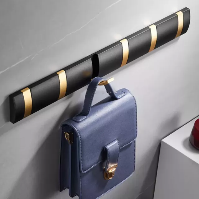 Coat Hooks Rack Wall Mounted Clothes Hanger Towel Rail for Bathroom Hallway