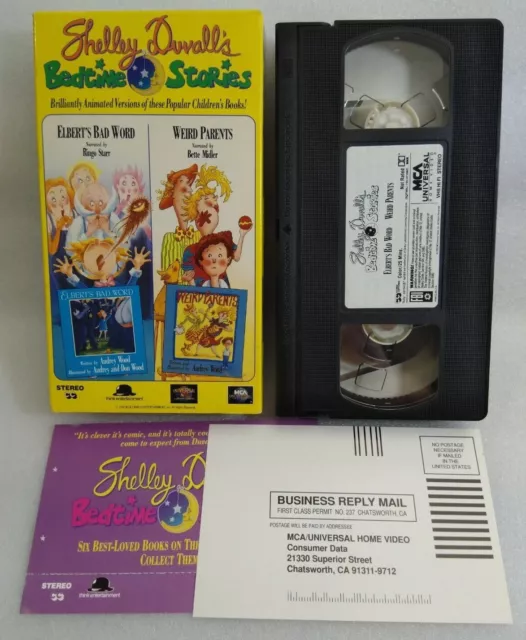 VHS SHELLEY DUVALL'S Bedtime Stories Vol 1 Elberts Bad Word Weird