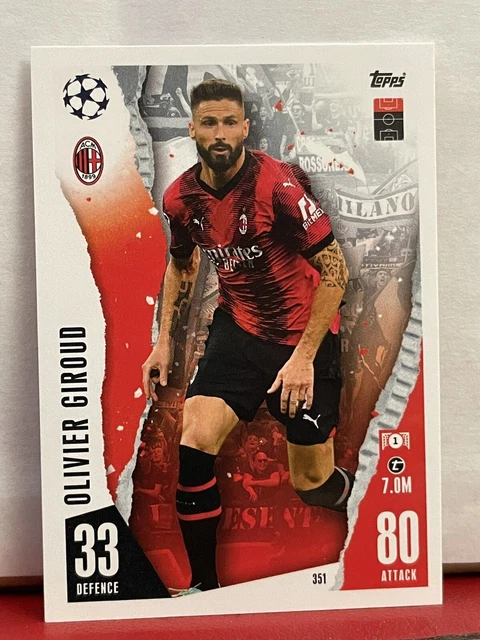 OLIVIER GIROUD. Topps Match Attax 2023/2024. 23/24 Champions League AC Milan