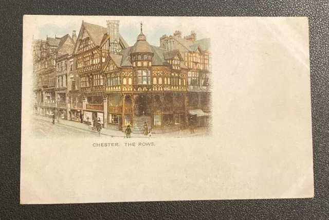 Chester, The Rows, Cheshire Old Postcard. Undivided (Early Card). Unused.