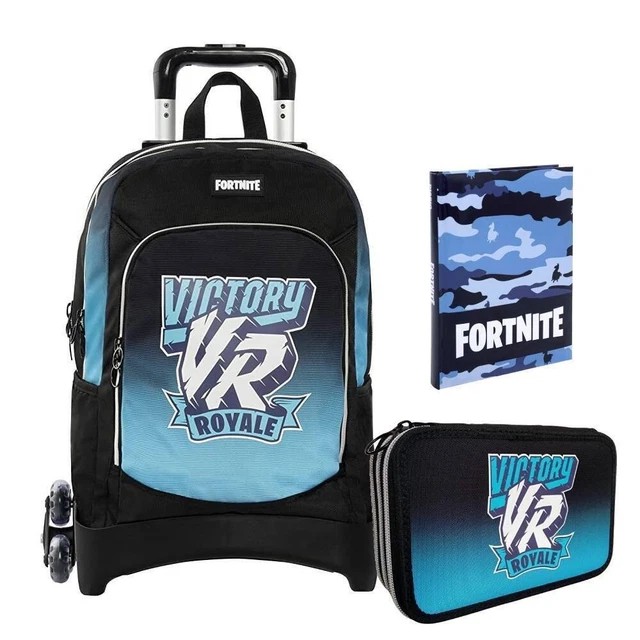 KIT SCUOLA FORTNITE ZAINO TROLLEY VR Astuccio Completo 3 Zip Diario EUR 119 80 PicClick IT