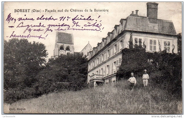 60 BOREST - facade sud du chateau de la boissiere ---
