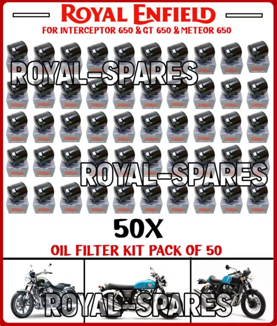 Royal Enfield OIL FILTER KIT PACK OF 50 For Interceptor 650 & GT 650, Meteor 650
