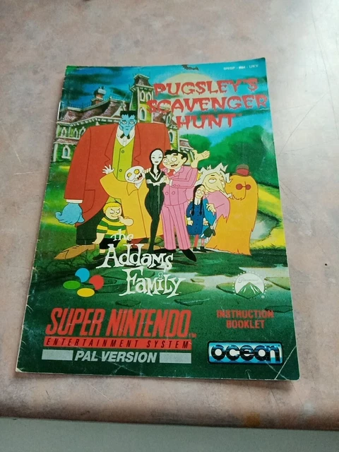Snes Pugsley's Scavenger Hunt Manual Only