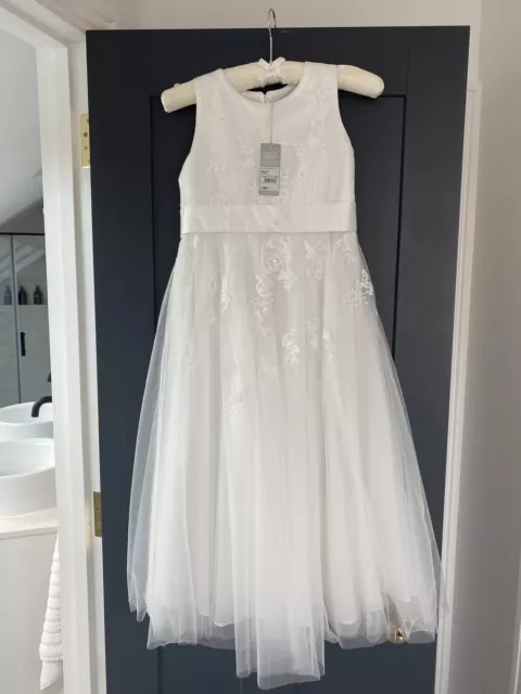 KIDS TIGERLILY DEBENHAMS Flower Girl Bridesmaid Dress Beaded Bow Age 3 25.00 PicClick UK