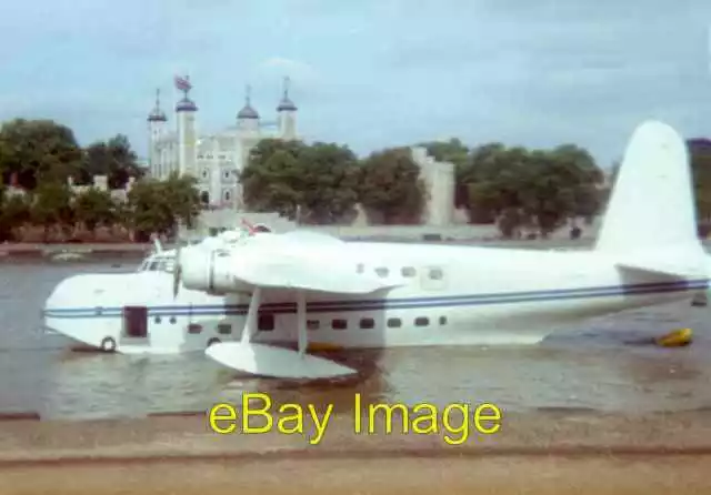Photo 6x4 Flying visit to the Tower London A Short S.25 Sunderland flying c1982