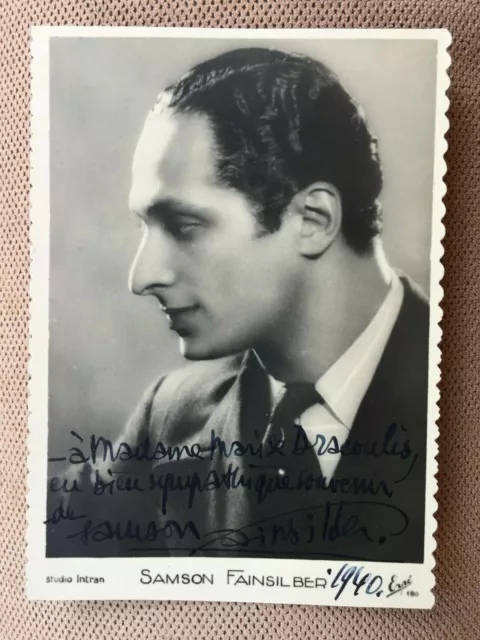 Samson Fainsilber( Autographe 0riginal)