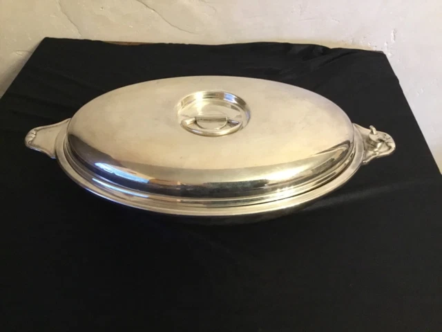 Grand plat en métal argenté avec couvercle, Mansfield Silver | Kaufen