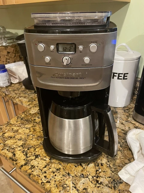 Cuisinart 12 Cup Grind & Brew Coffee Maker DGB-900BC DGB900BC Silver and Black
