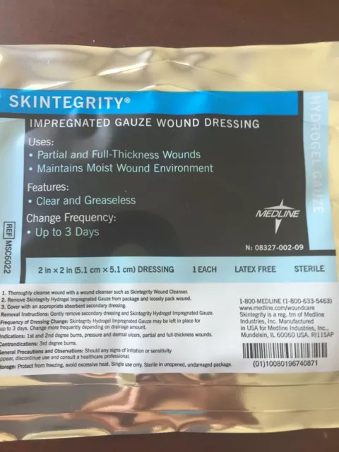 Lot de 11 pansements en gaze imprégnée Medline Skintegrity pour 65,99 $