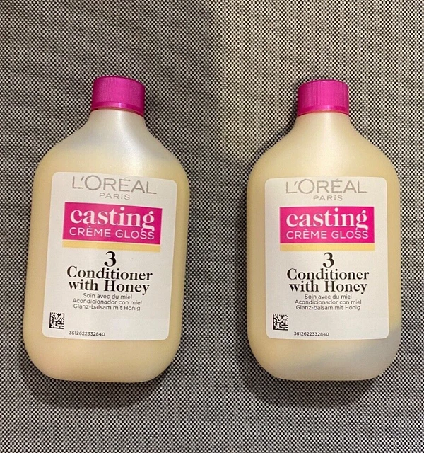 L’OREAL PARIS CASTING Creme Gloss Conditioner With Honey, 60ml X 2 £8.00 PicClick UK