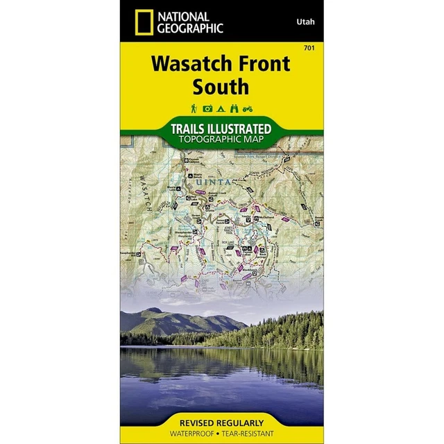 National Geographic Wasatch Front South Trails Illustrated Topo Map #701 - Utah