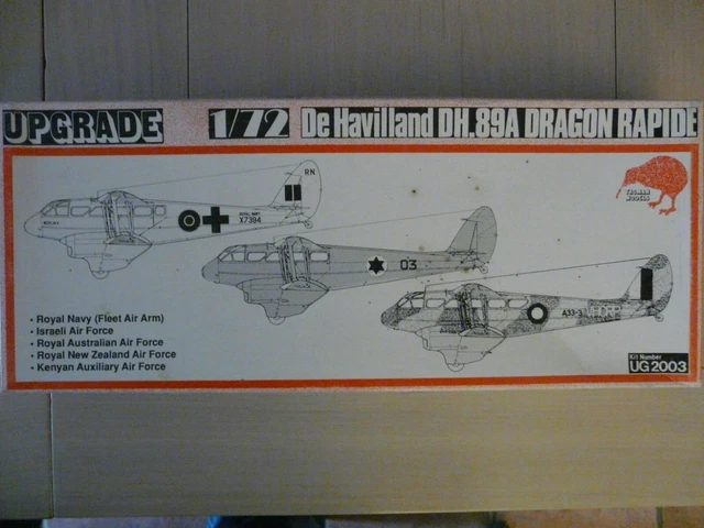 Upgrade De Havilland DH.89A Dragon Rapide model aeroplane kit scale 1
