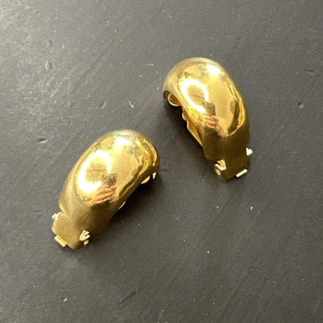 Boucles d'oreilles dormeuses plume pendante Plaqué or 750 3 microns