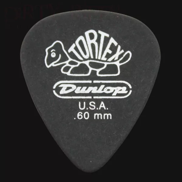 Dunlop Tortex Pitch Black Standard Guitar Picks Plectrums 0.60mm - 6 10 12 20 24