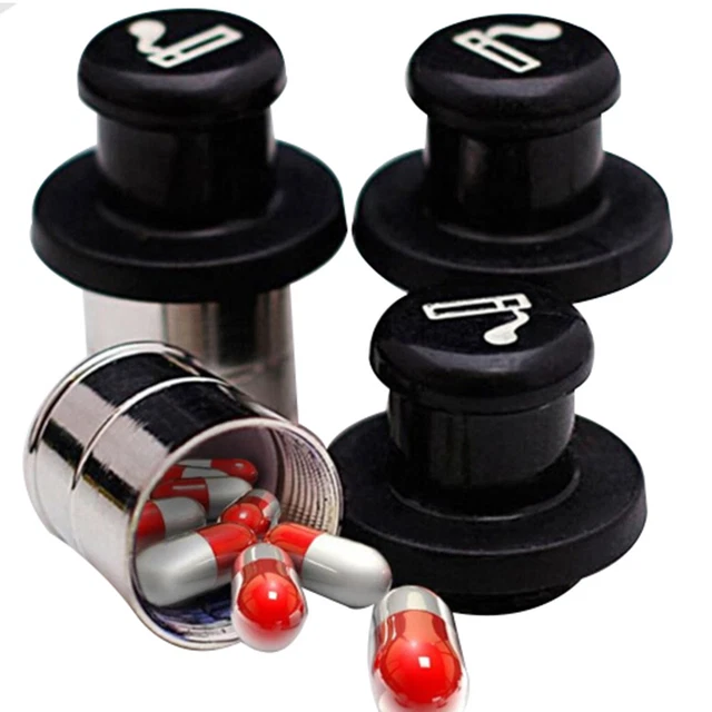 Portable secret stash car cigarette lighter shape medecine box hidden p_dx