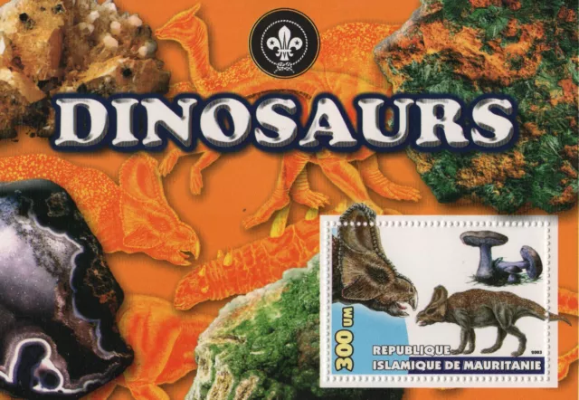 Dinosaurs 2003 Mnh Stamp Sheetlet