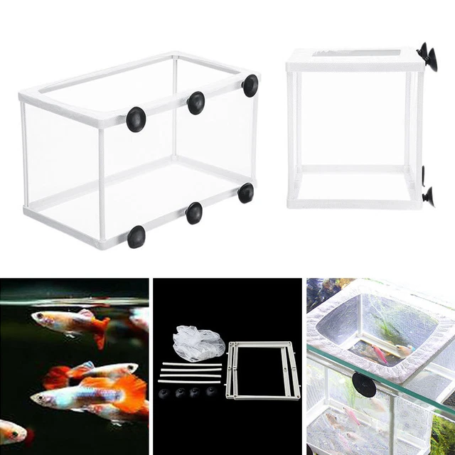 Fish Tanks Guppy Breeding Breeder Baby/Fry/Newborn Net Trap Box Hatcherys