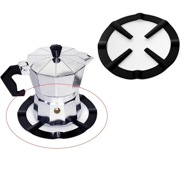 Rack Poêle Bague Camping Chaleur Diffuseur Noir Poêle Cuisinière Soutien Support