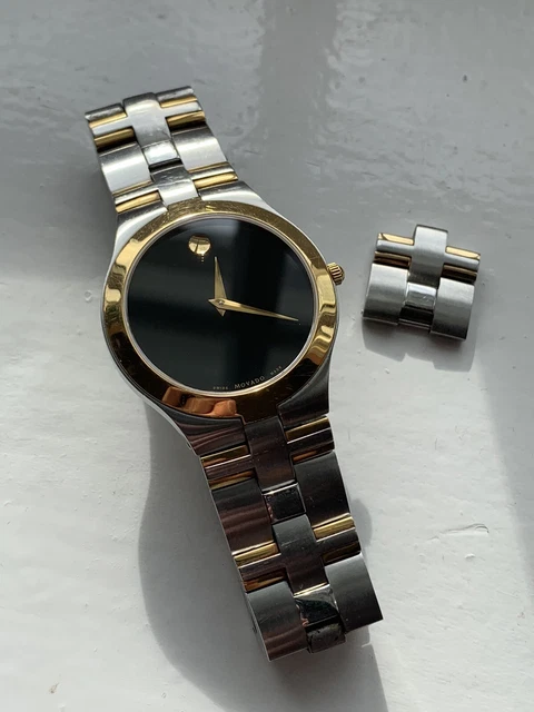 Orologio da uomo Movado Museum Fiero 81 G2 1899 bicolore oro e acciaio FWO 4