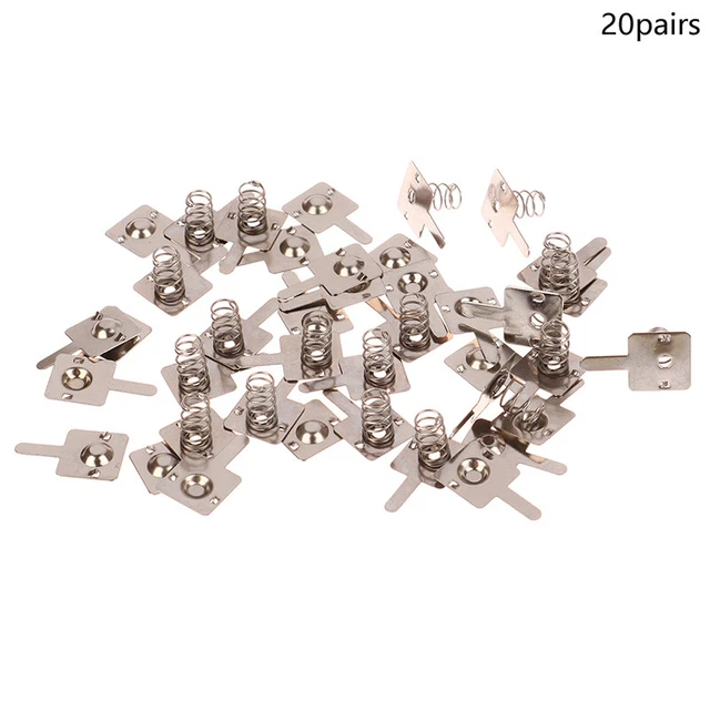 20Pairs Battery Spring Shrapnel 5 No. Positive And Negative Contact Pieces