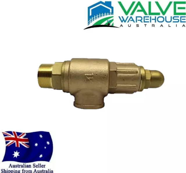 Brass Pressure Relief Valve With BSP Male Thread-Sizes: 15mm (1/2") - 50mm (2") 2